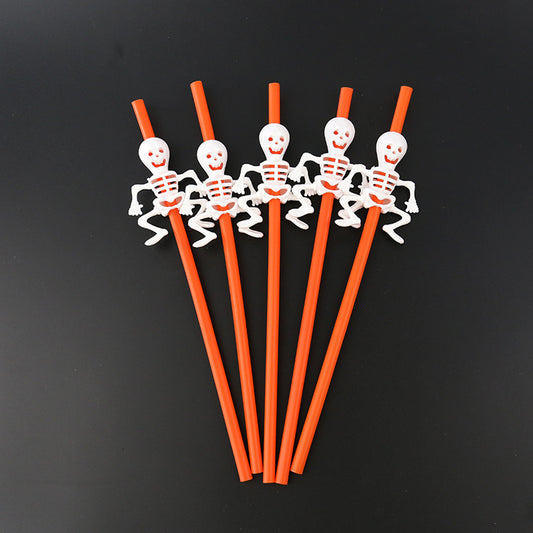 Halloween Skeleton / Pumpkin Straws