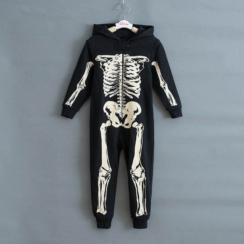 Children skeleton costume