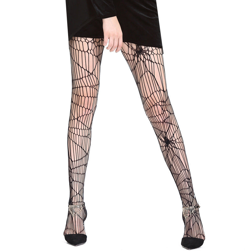 Spiderweb Halloween Pantyhose