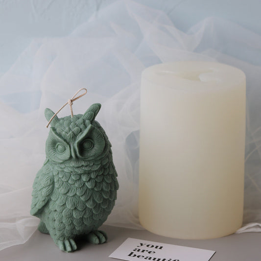 Owl candle mold