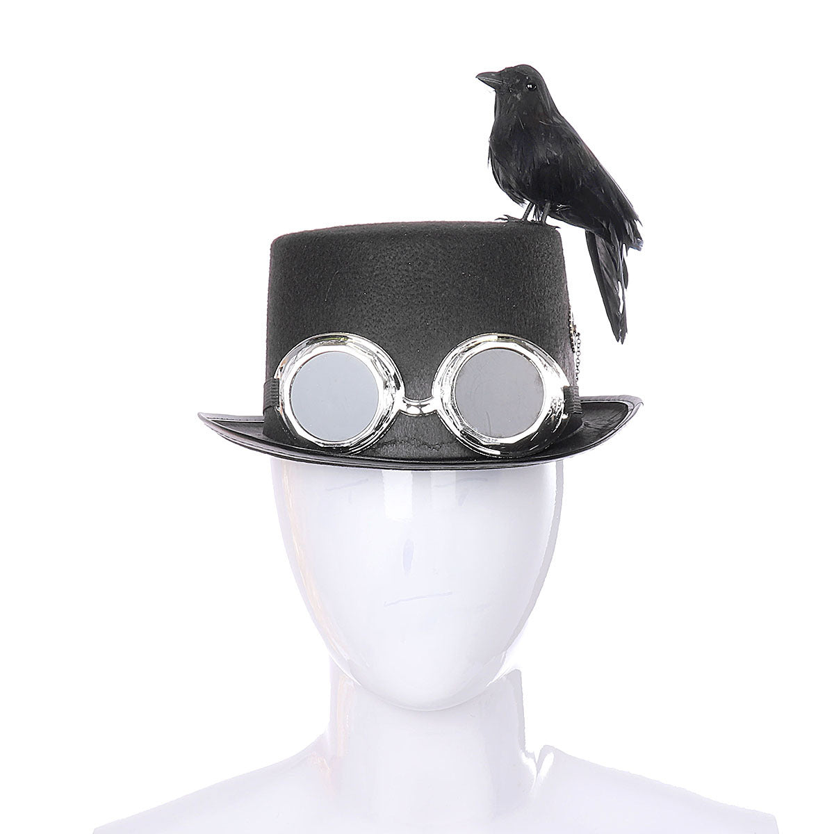 Steampunk crow hat