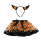 Children's Halloween skirt & Headband set