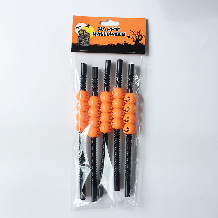 Halloween Skeleton / Pumpkin Straws