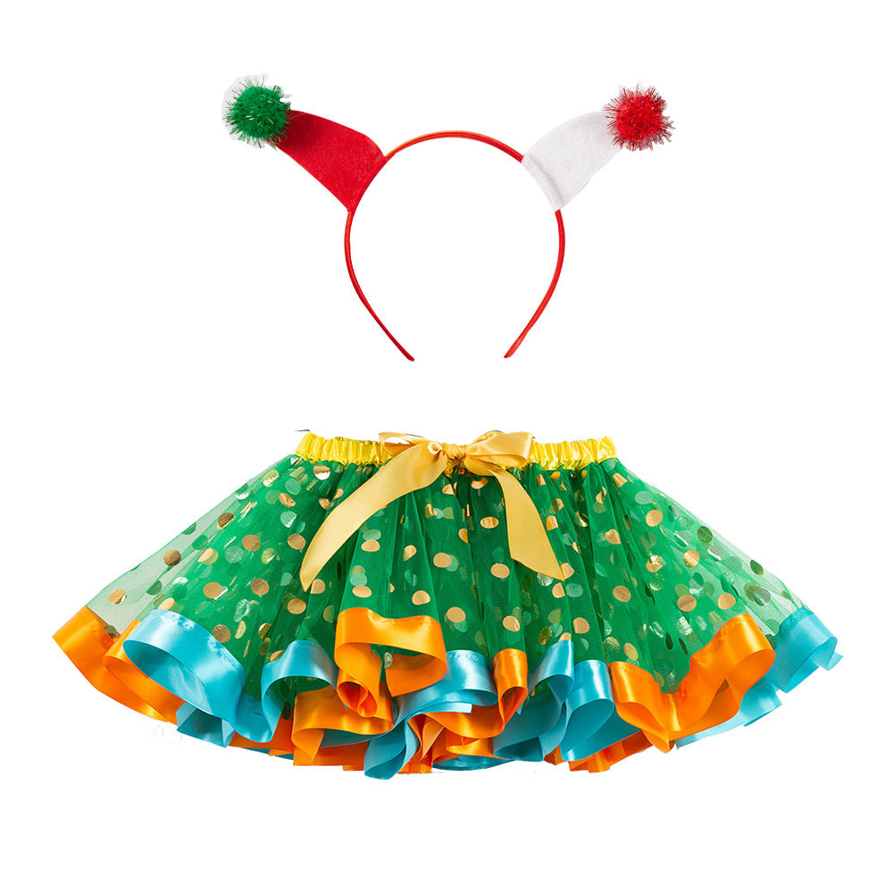 Children's Halloween skirt & Headband set