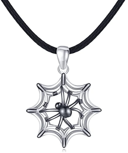 Spider web necklace