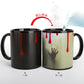 Heat color changing halloween mug