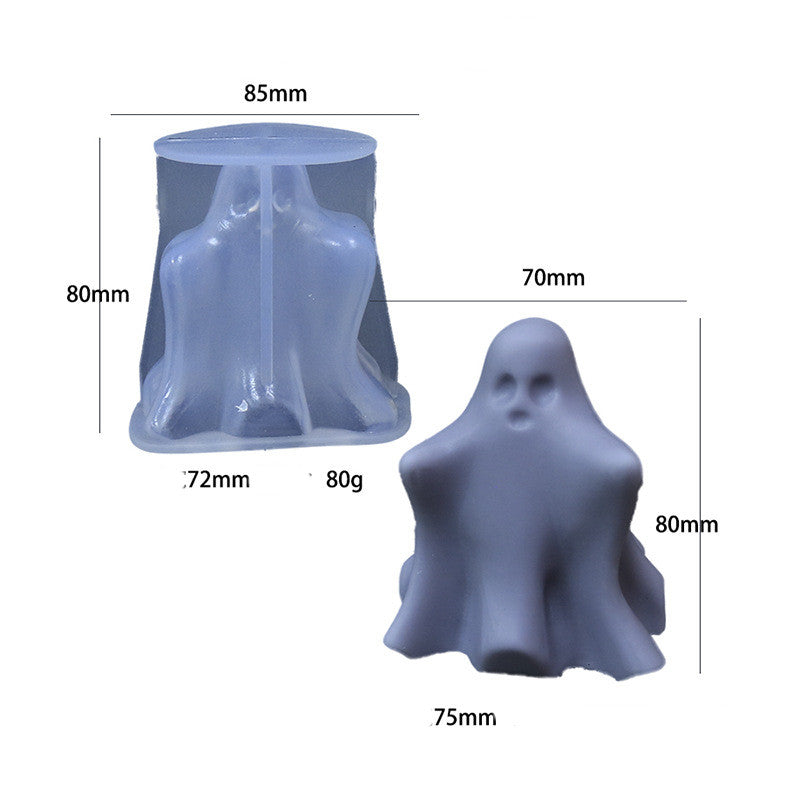 Ghost Candle Silicone Mold