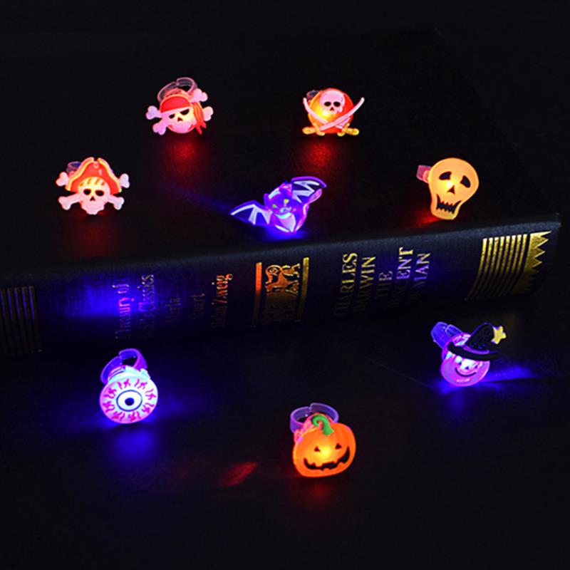 Glowing Halloween rings