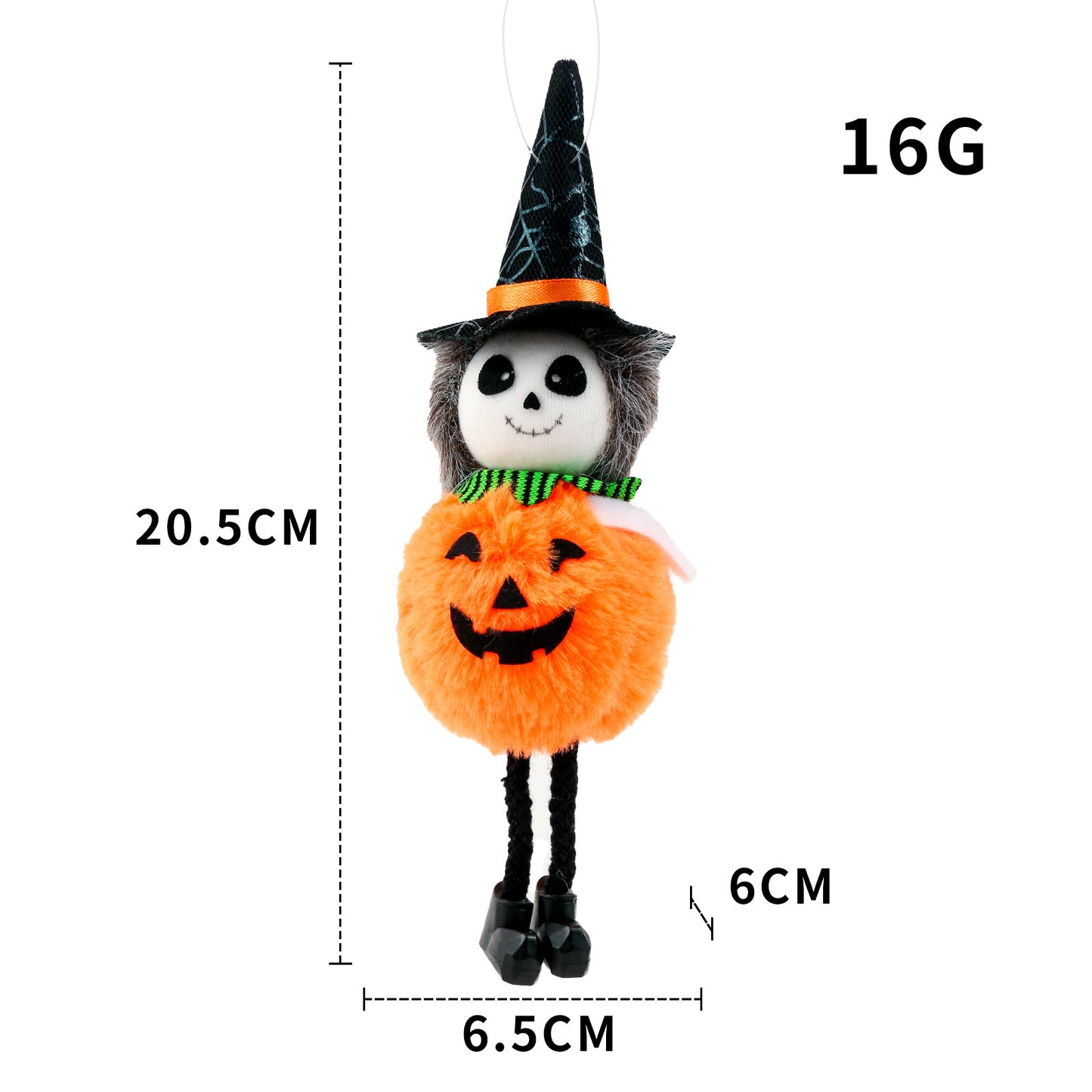 Pumpkin Witch Ornaments Broom Haunted House Decoration Props Decorations