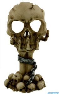 Skull candle holder decor