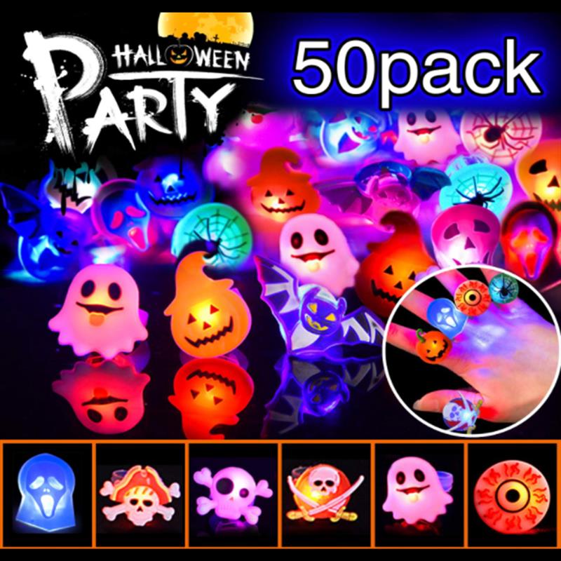 Glowing Halloween rings