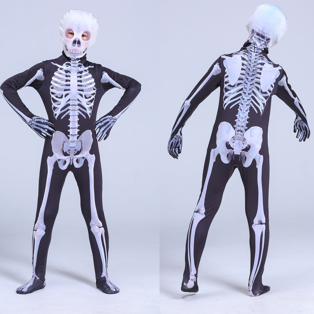 Skeleton Jumpsuit Costume