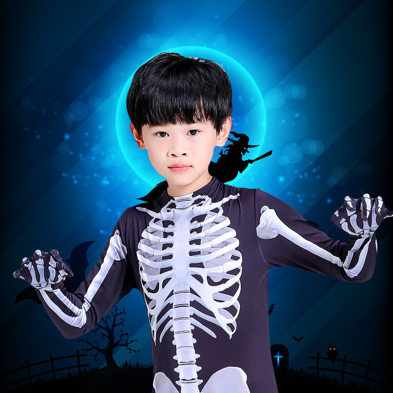 Skeleton Jumpsuit Costume