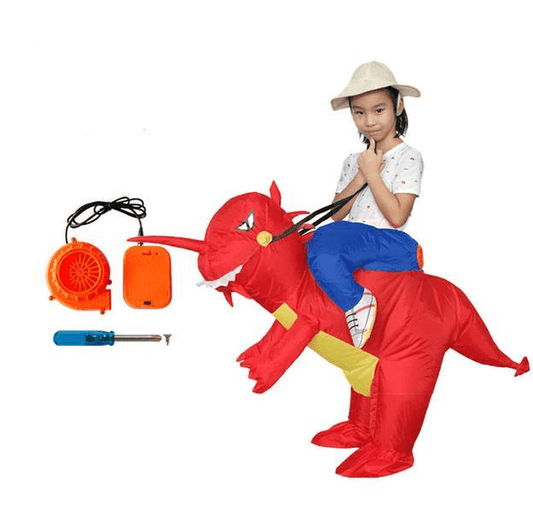 Red Dinosaur Inflatable Costume