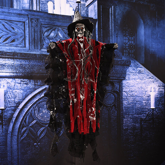 Hanging Skeleton Ghost Decoration