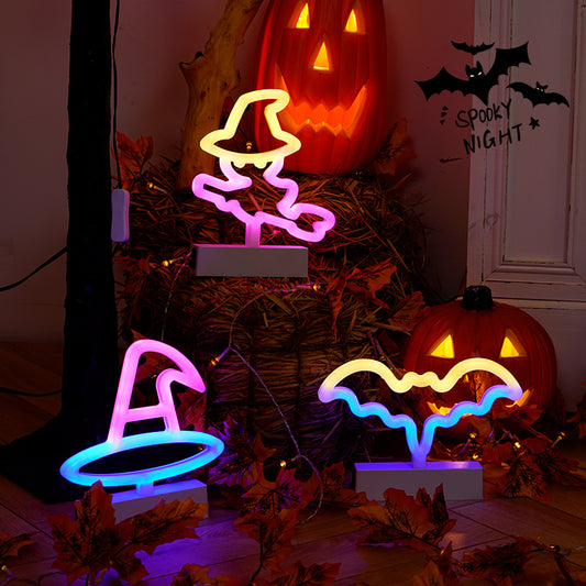 Neon Sign Halloween Decor