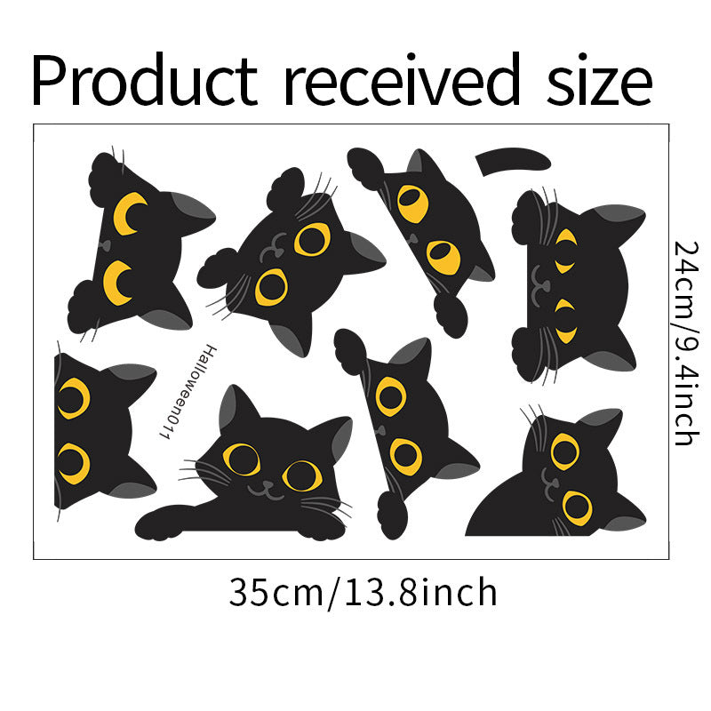 Black Kitten Wall Sticker