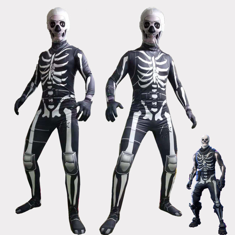 Skeleton Jumpsuit Costume