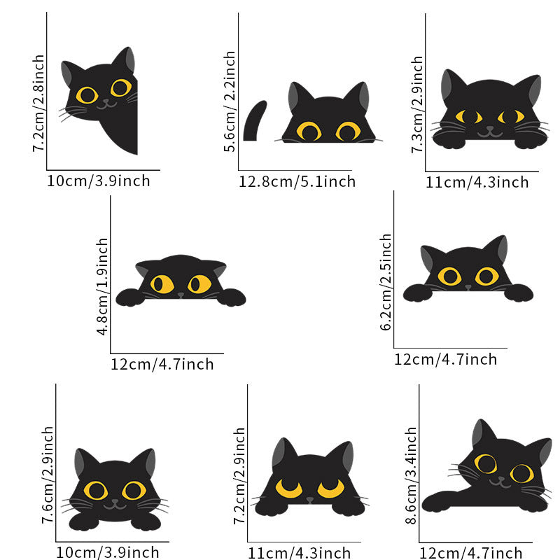 Black Kitten Wall Sticker