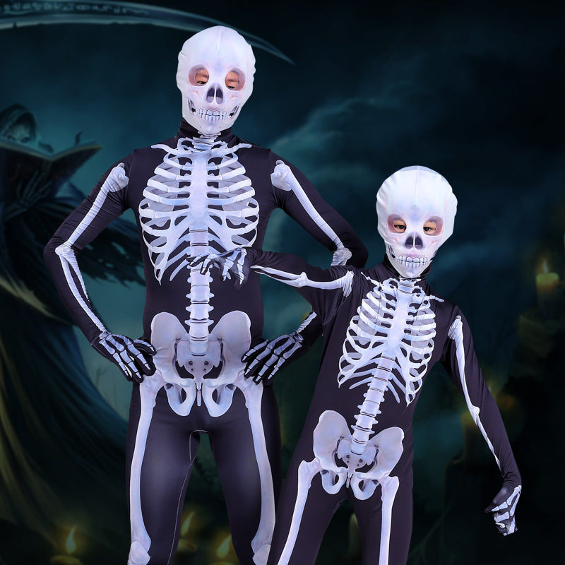 Skeleton Jumpsuit Costume