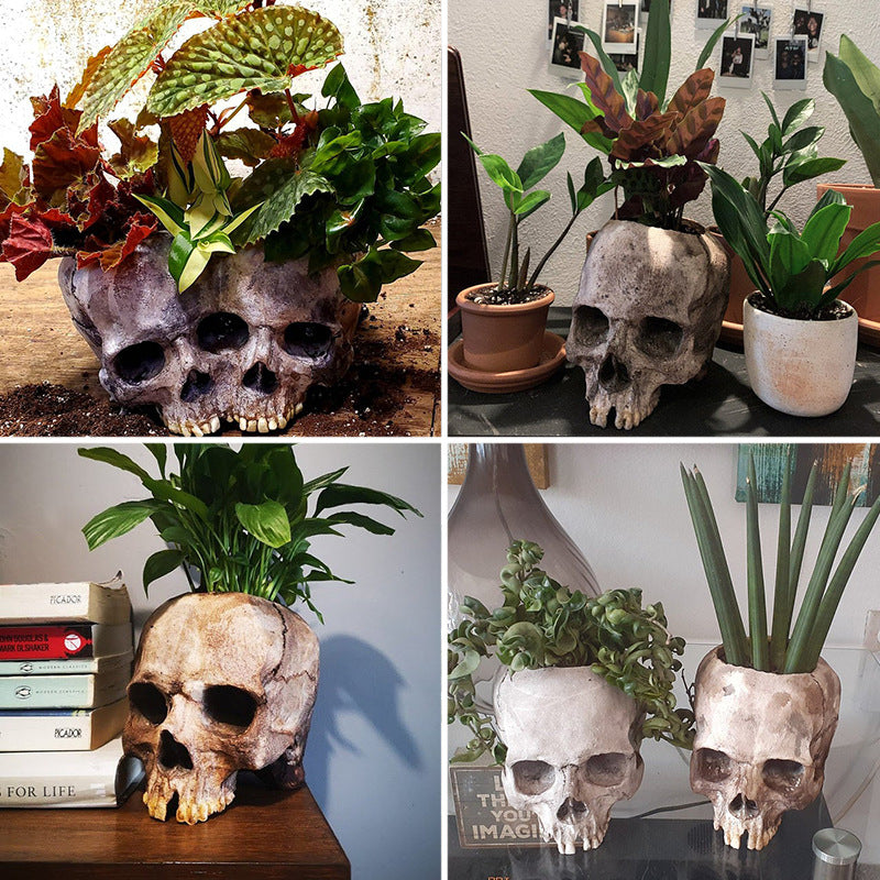 Skull Resin Planter